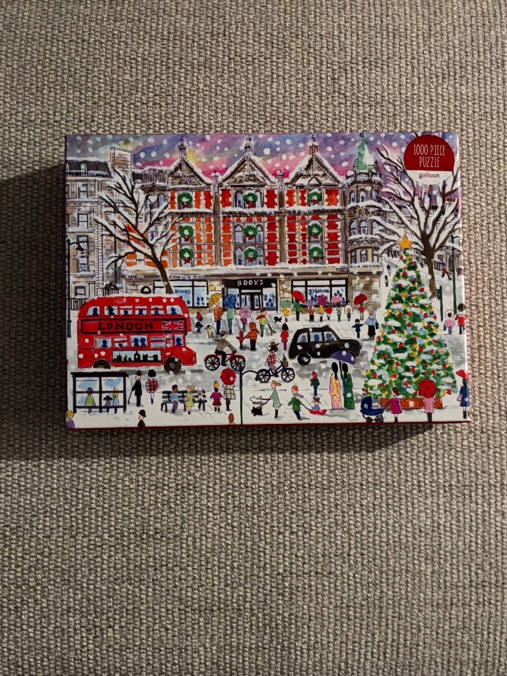 Galison Christmas in London 1000 Piece Puzzle in Box